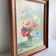 TABLEAU Vintage Bouquet aux ANEMONES
