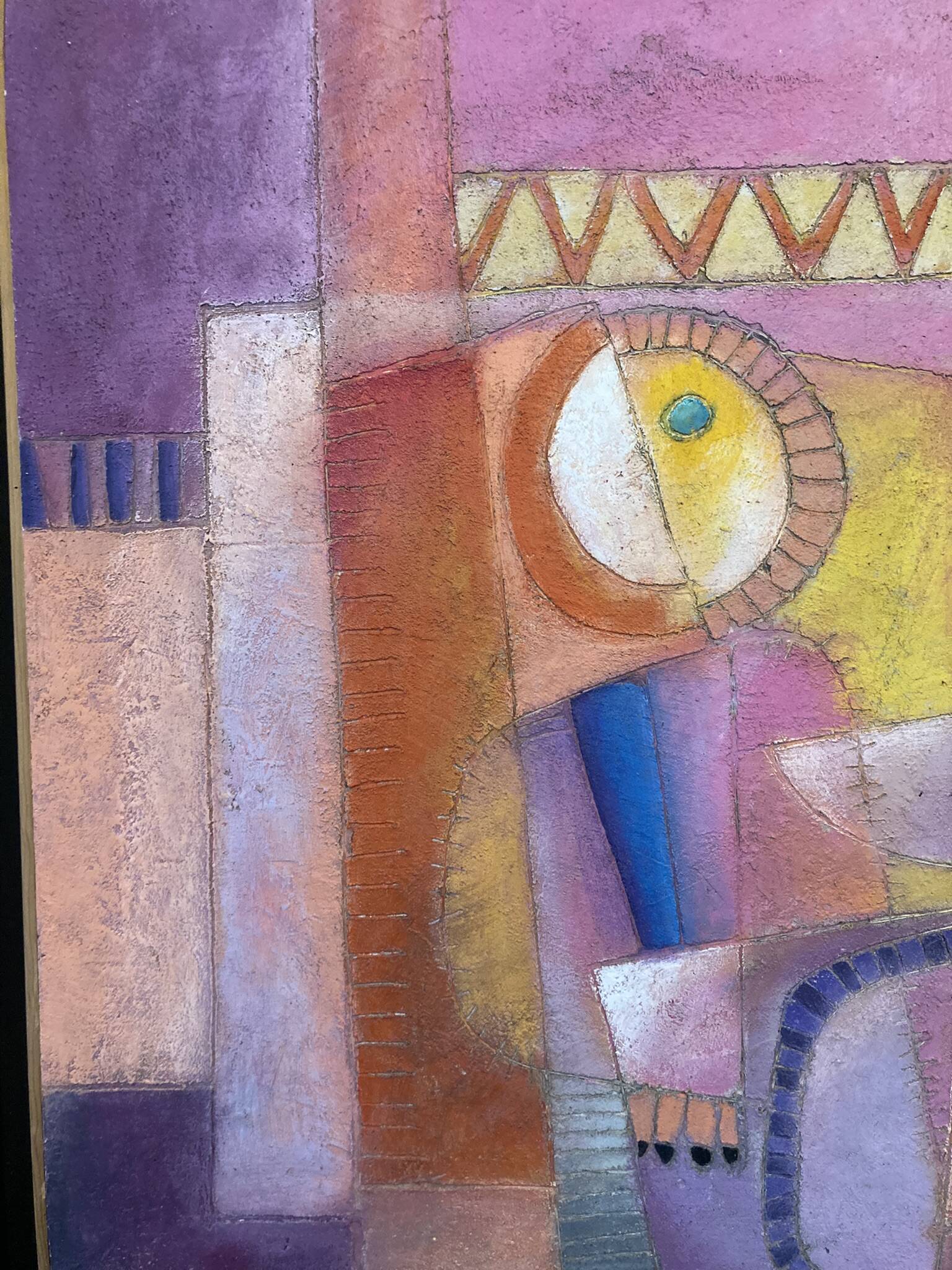Humberto Tezcucano (Mexico 20th century), Oil on panel, abstract composition