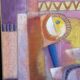 Humberto Tezcucano (Mexico 20th century), Oil on panel, abstract composition