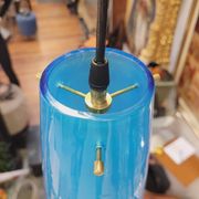 Blue tech lamp, Murano crystal, Vetreria Vistosi, 70's – Italy