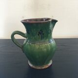 Olive green Provençal pitcher
