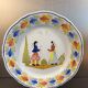 Assiette décorative en faïence Henriot Quimper