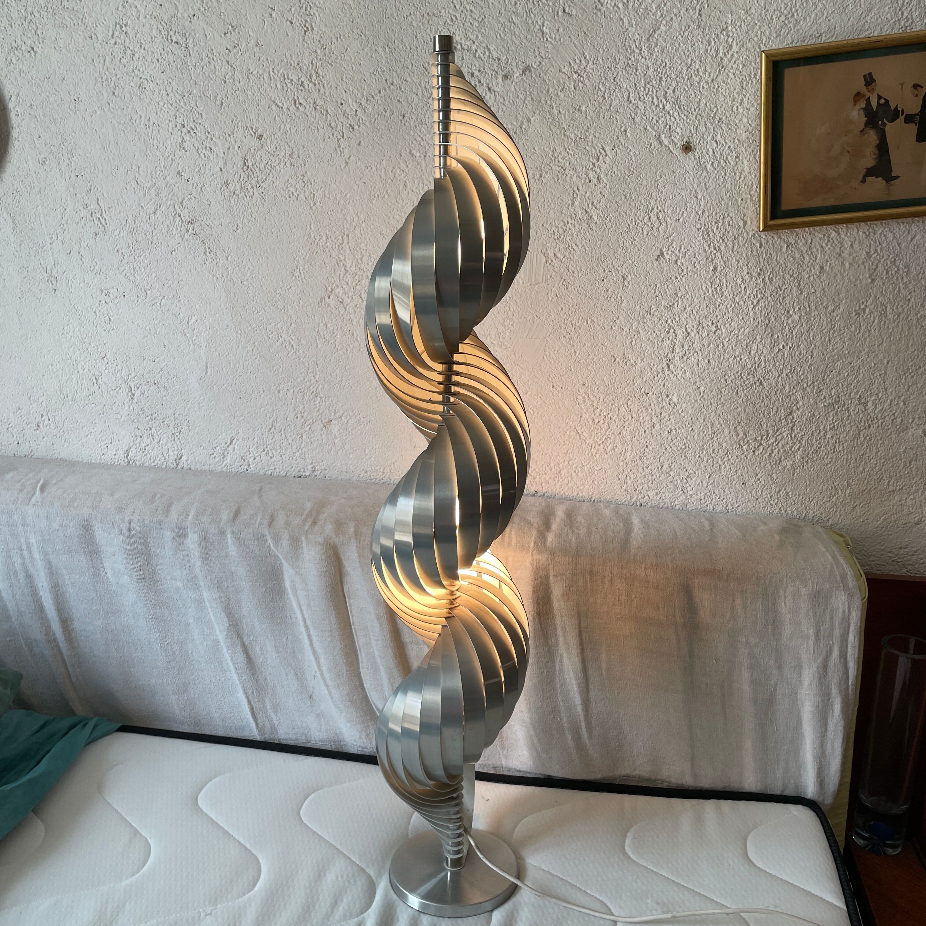 Design lamp Henri Mathieu floor lamp 1970 design