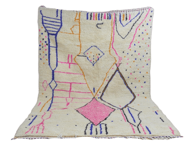 Tapis berbère coloré tribal 323 x 208 cm