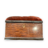 Coffret à bijou en bois de placage et velour