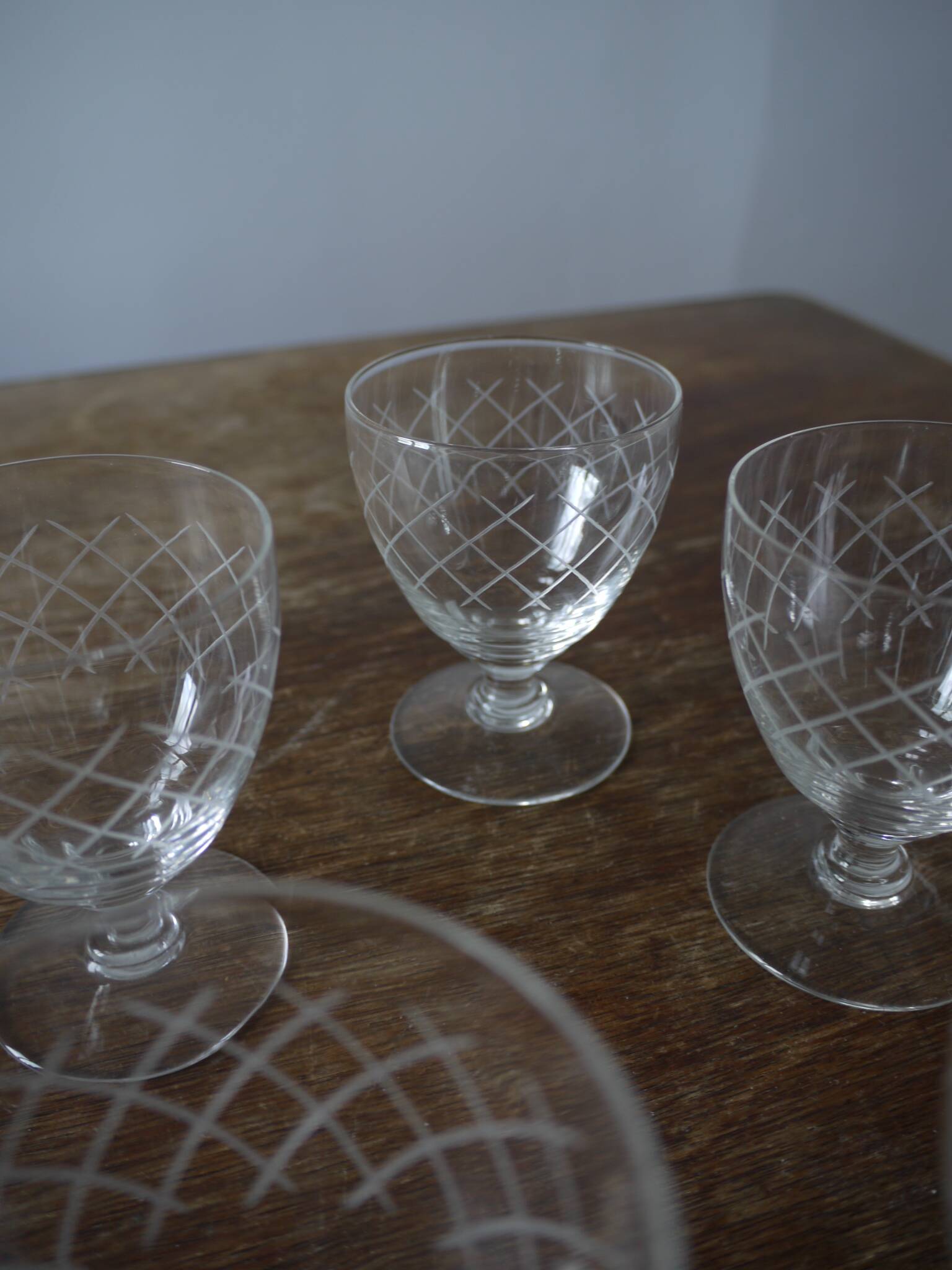 Lot de 6 petits verres à pied