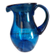 Blue carafe in bubbled blown glass similar to Biot glassware