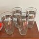 4 glasses with orangeade silver décor