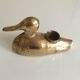 Brass candle in duck design