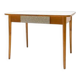 Midcentury formica and wood central table, Czechoslovakia, 1960s