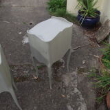 Pair of painted louis xv style bedside tables