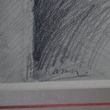 Gérard Ramon, sculptural forms, pencil drawing