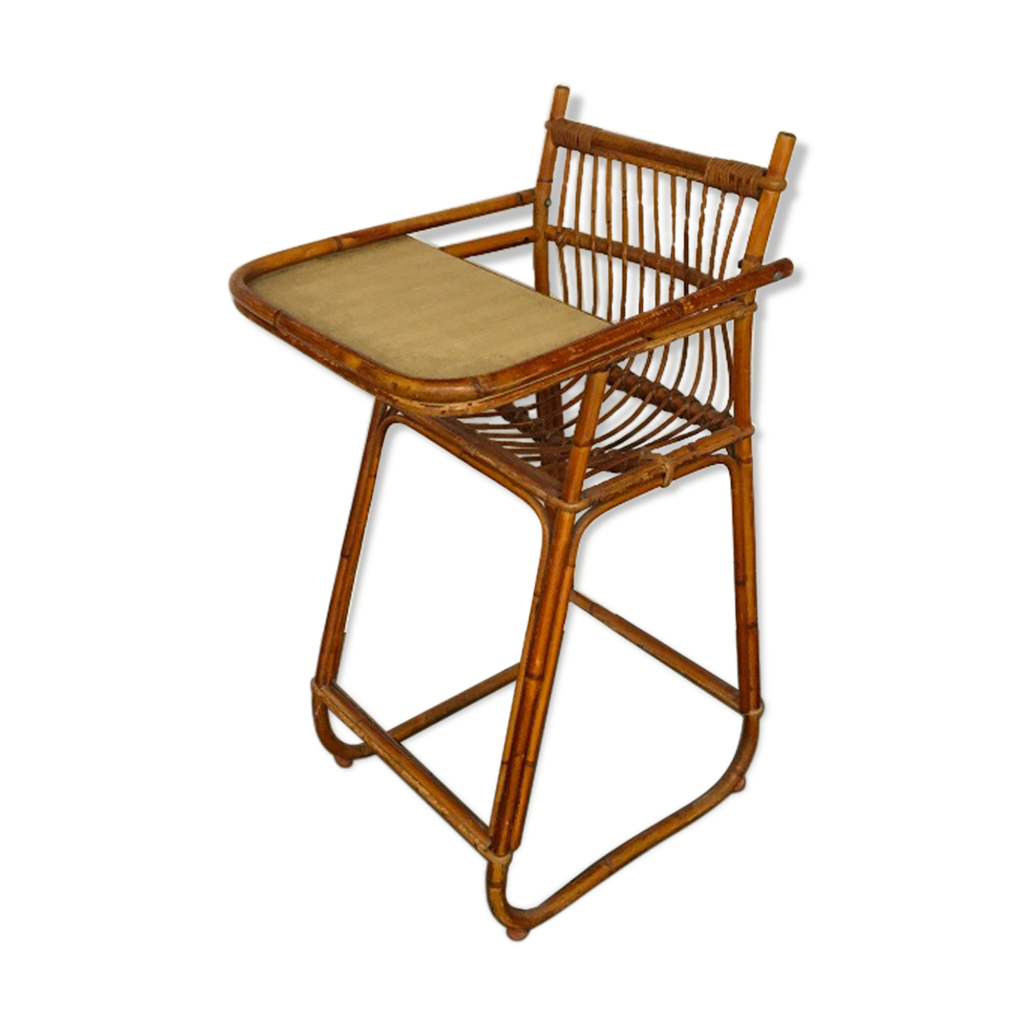 Children's rattan high chair