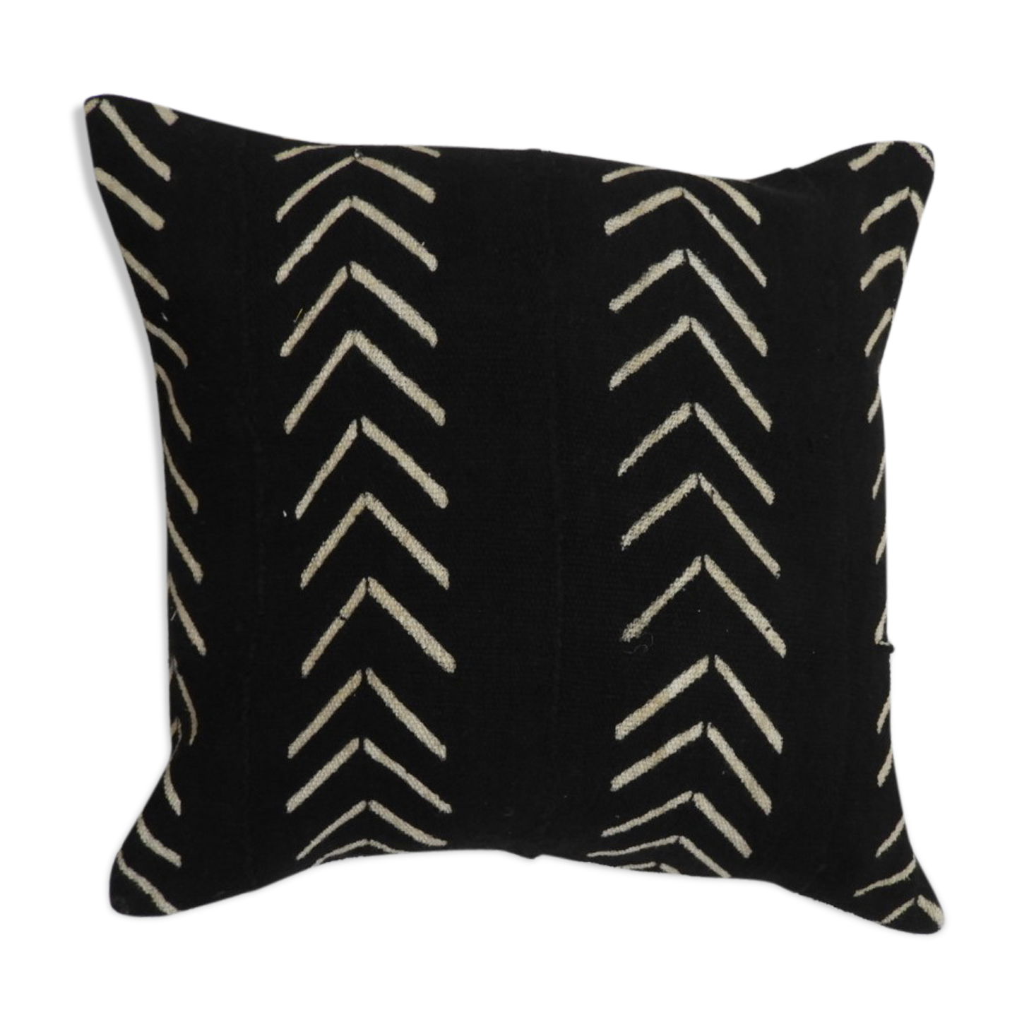 Black bogolan cushion cover