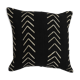 Black bogolan cushion cover