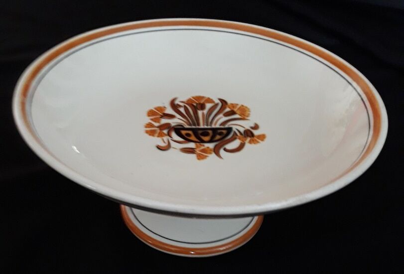 Fruit cup on pedestal - Creil & Montereau - 80s