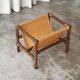 1970s canvas and bamboo magazine rack