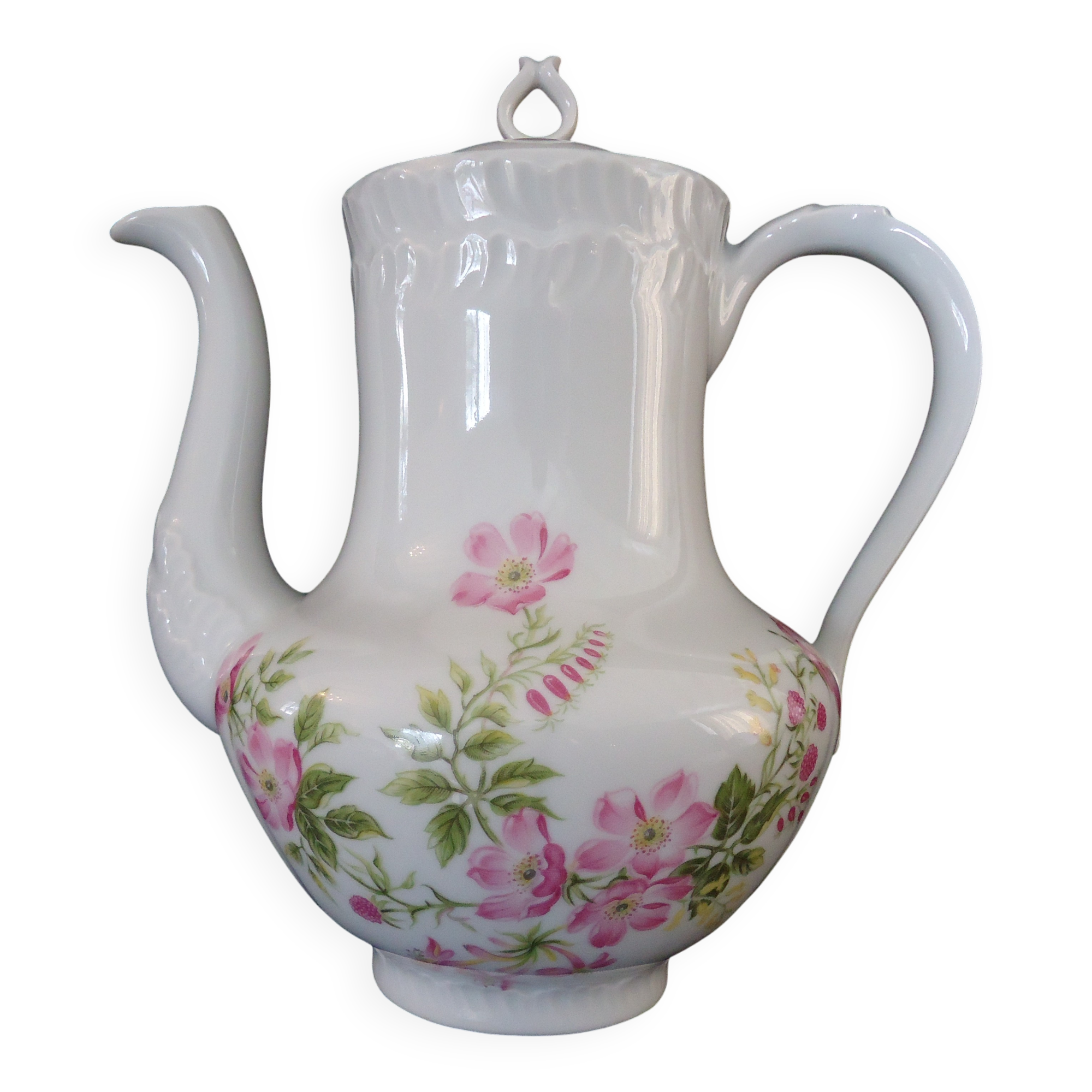 Pouring coffee pot, made of Limoges porcelain, Goumot Labesse (A565)