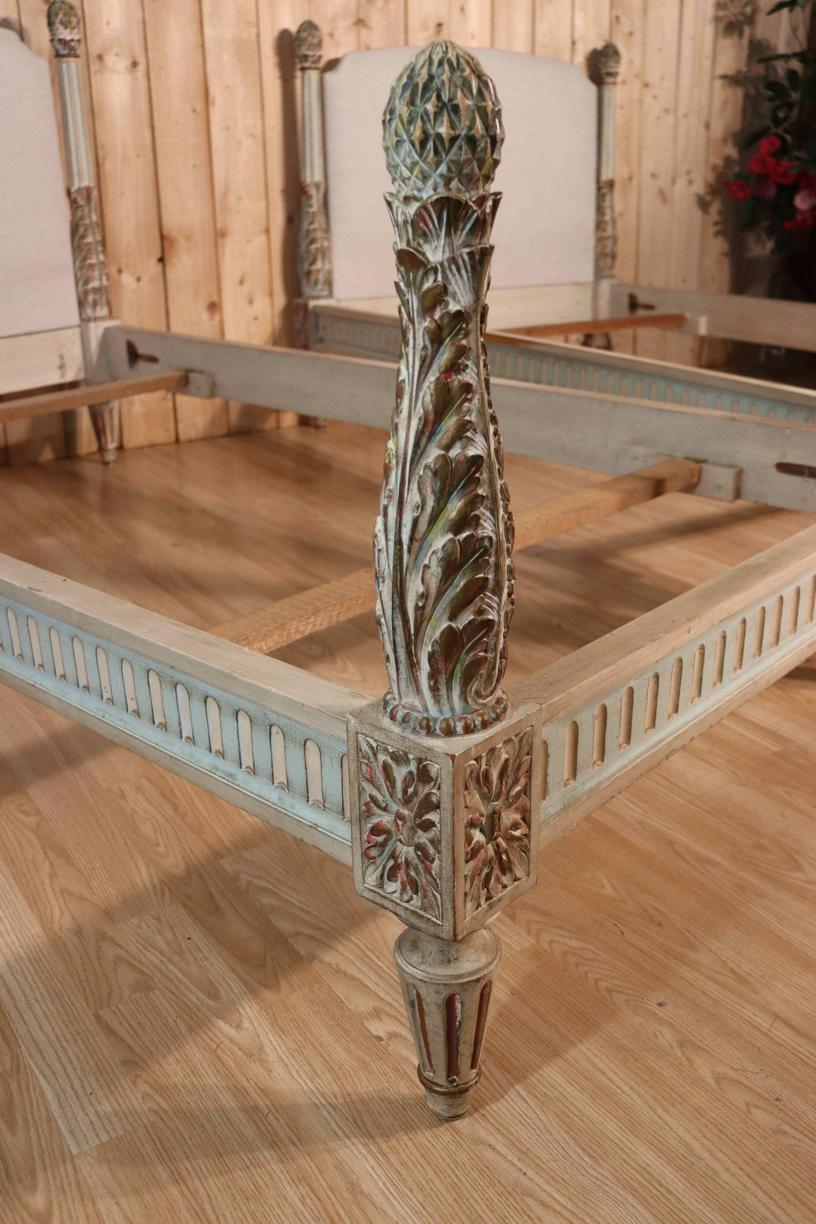 pair of twin beds in Louis XVI style