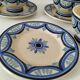 Trio of Ti-Bihan St Malo cups and saucers by Yvon Roy