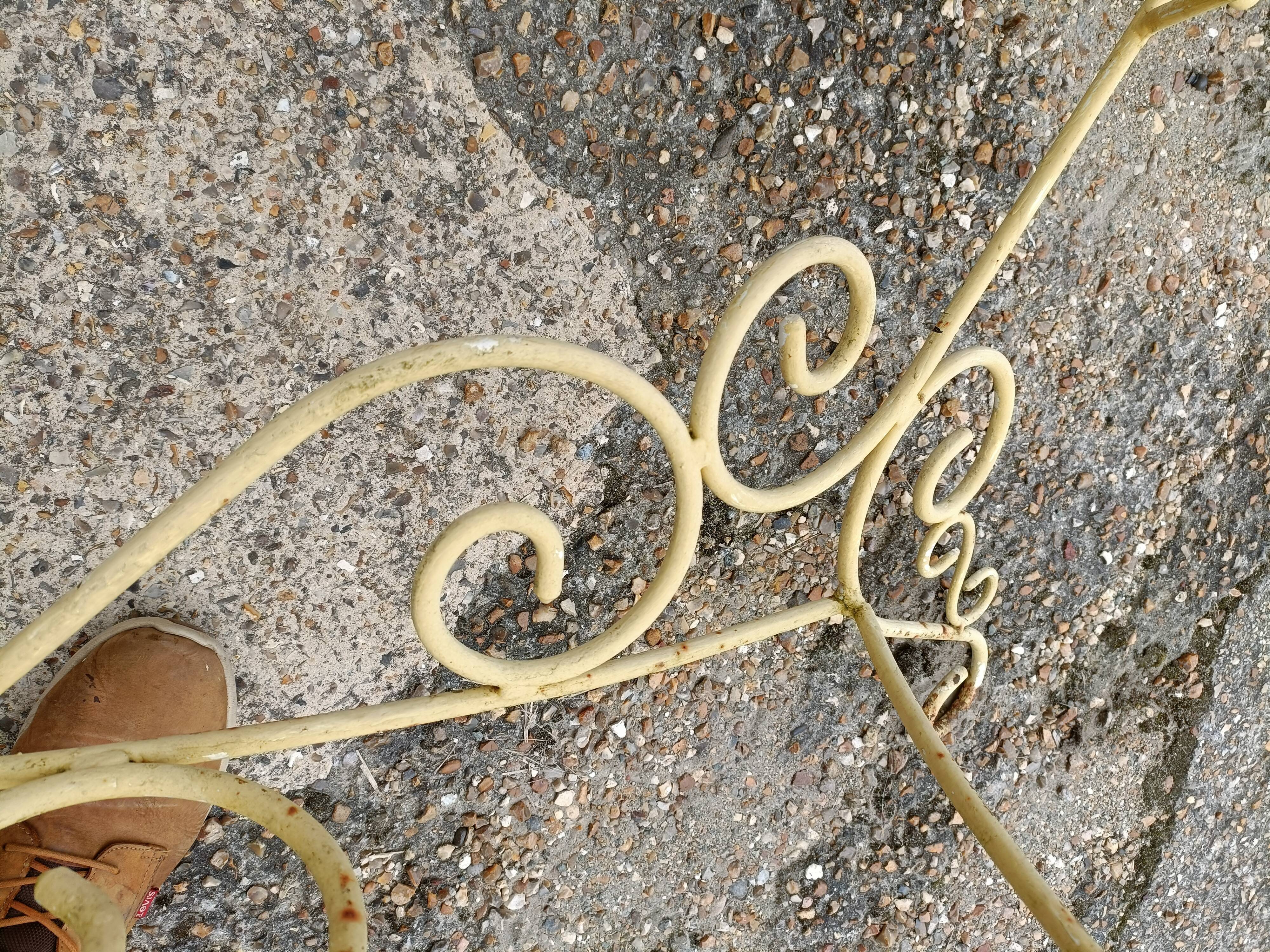Wrought iron garden table full old garden furniture