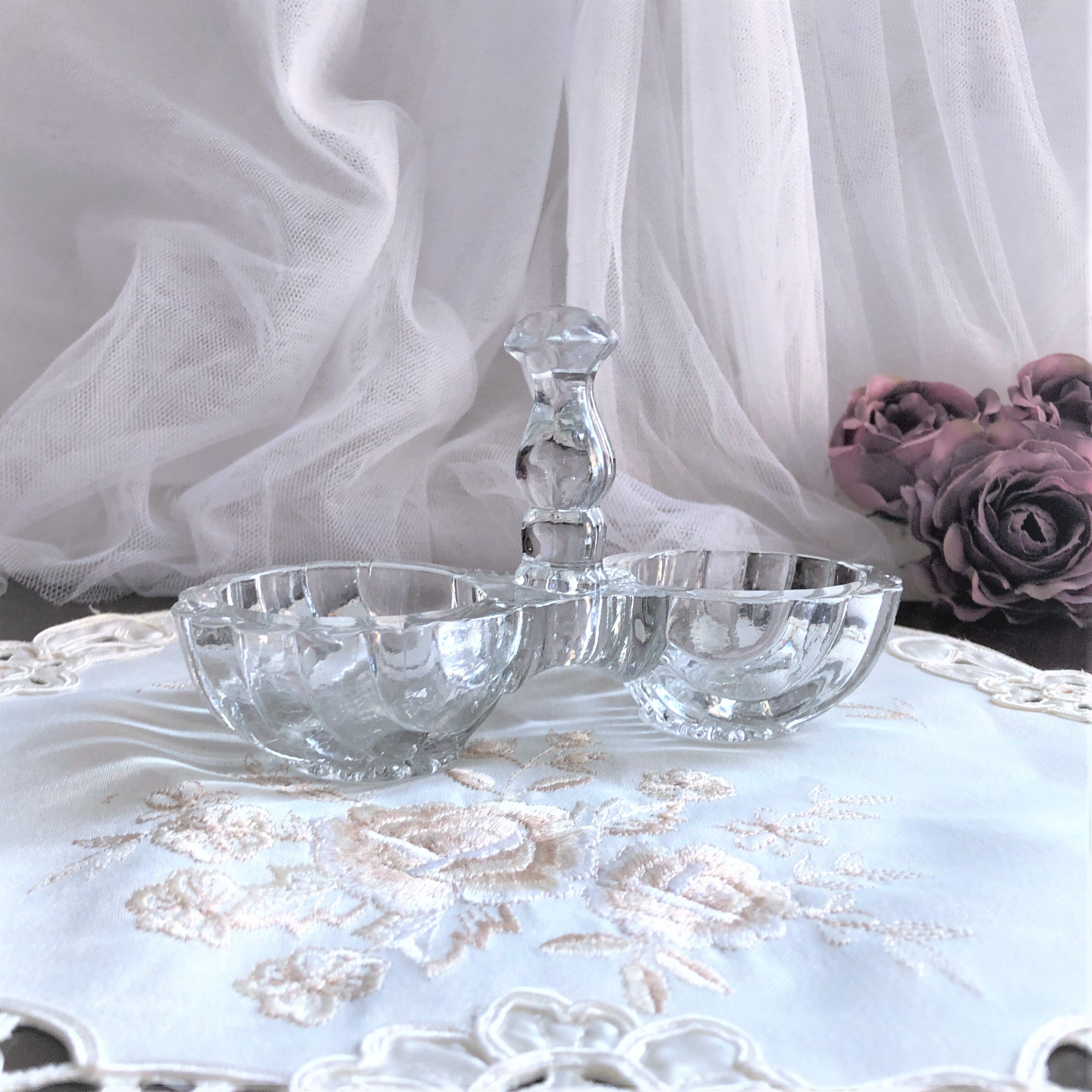 Saleron molded glass 2 compartments