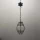 Wrought Iron Murano Glass Light Pendant 1950’s