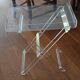 Folding side table Emporio in transparent plexiglass – Italian design