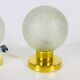 Set de deux lampes de table en verre g et laiton de Doria Leuchten 70s