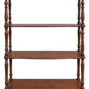 Antique Napoleon III wall shelf in turned wood, 4 shelves, 19th century.
