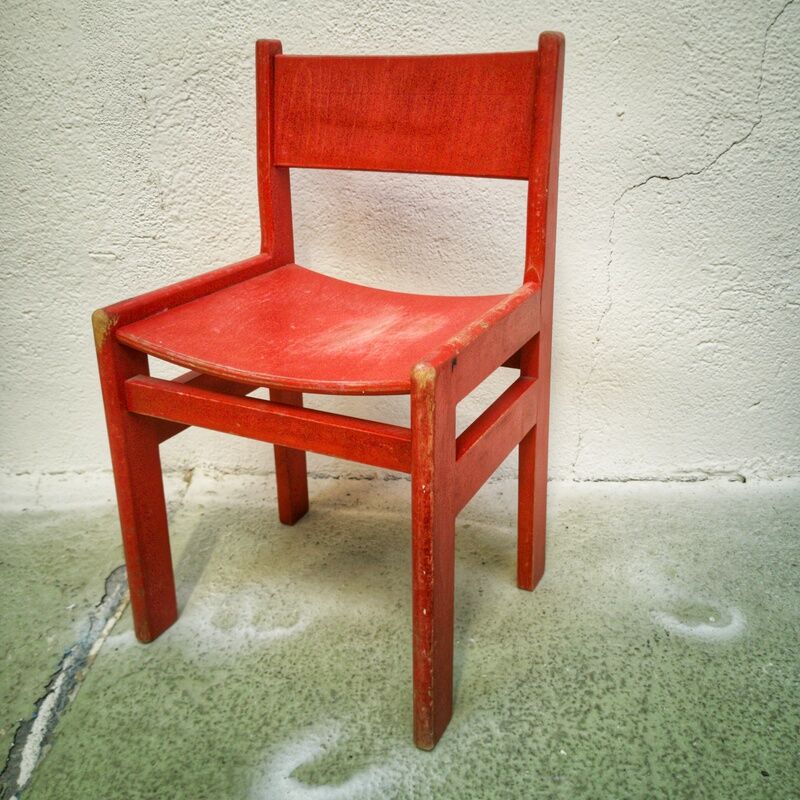 Chaise enfant rétro