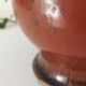 Terracotta lamp base in white.