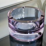 XL Sommerso pink ashtray by Seguso, Murano glass, Italy, 1970