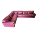 Canapé d'angle modulable Socrates en cuir bordeaux par Poltrona Frau, 1970