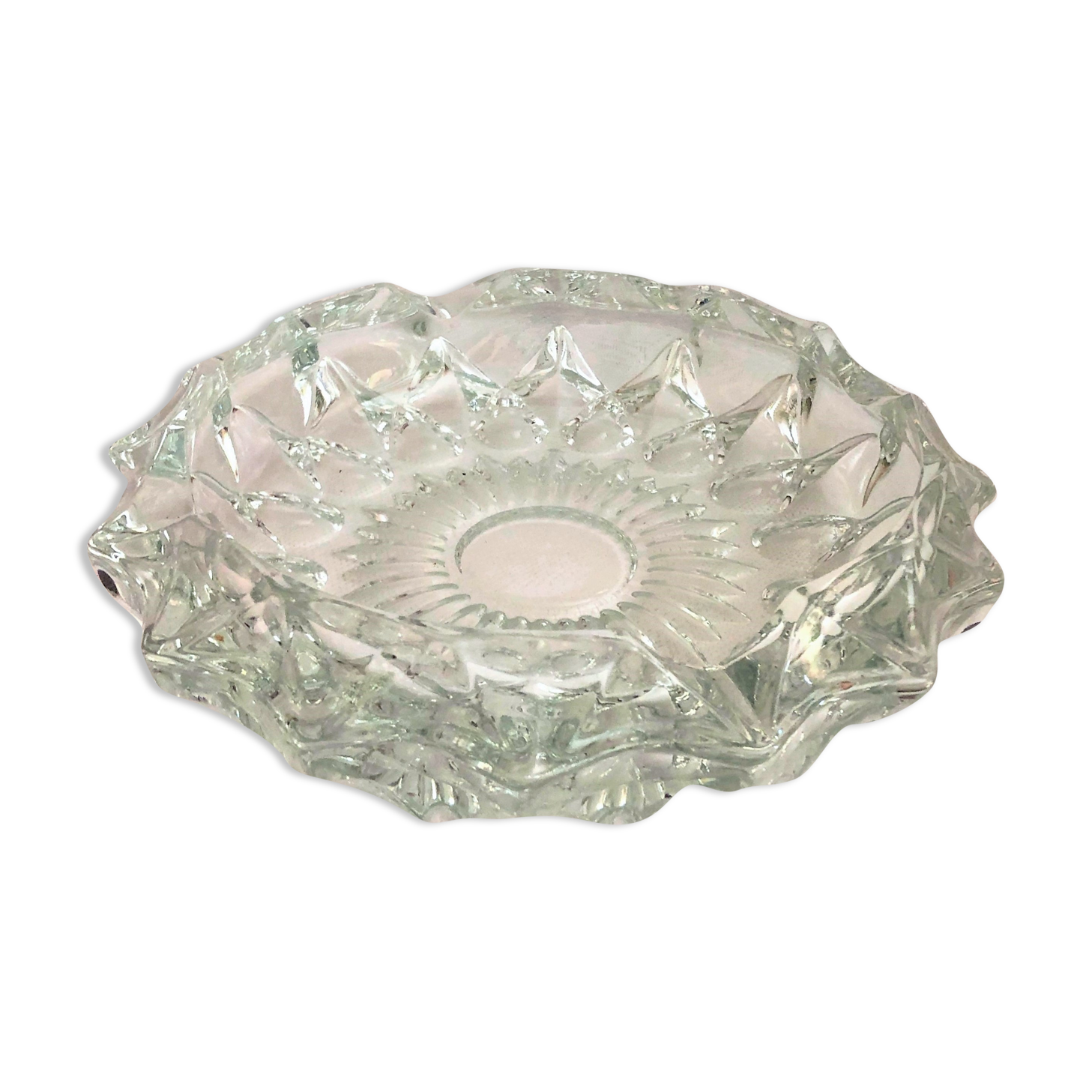 France crystal pocket ashtray