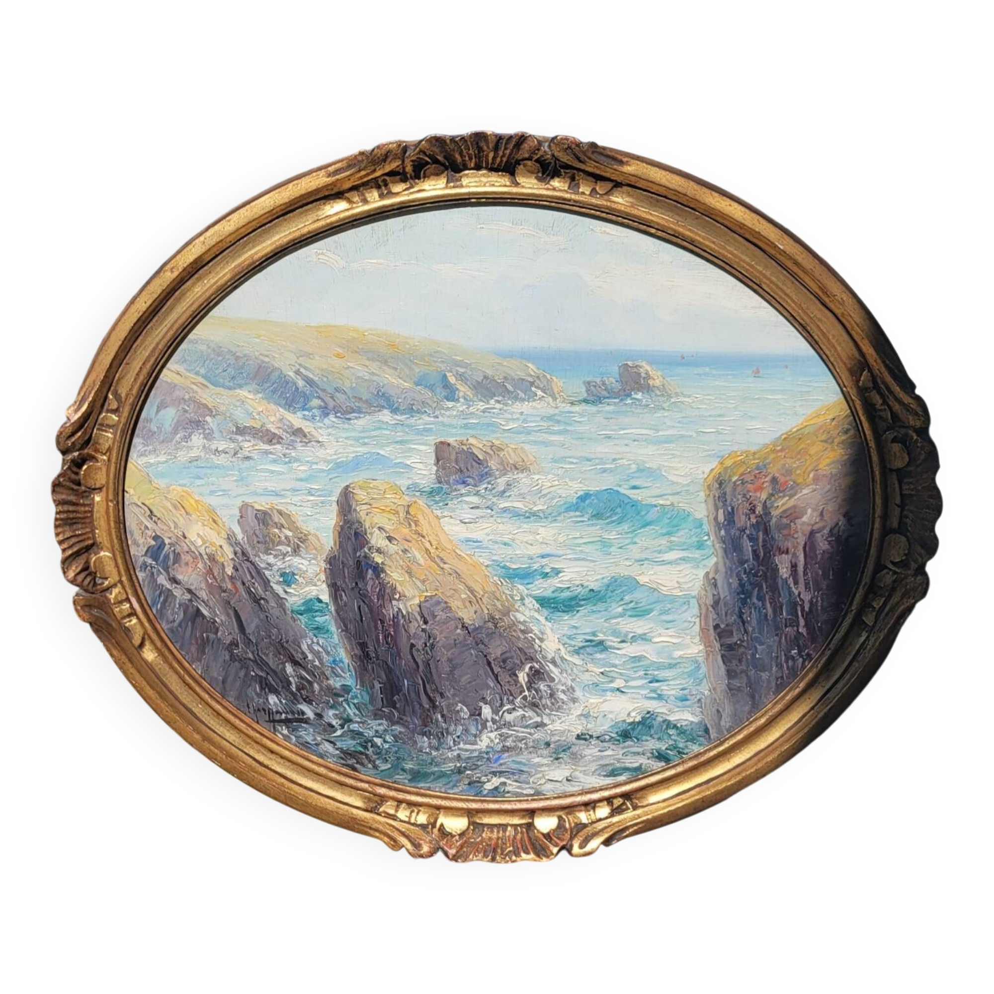 Peinture marine 19eme