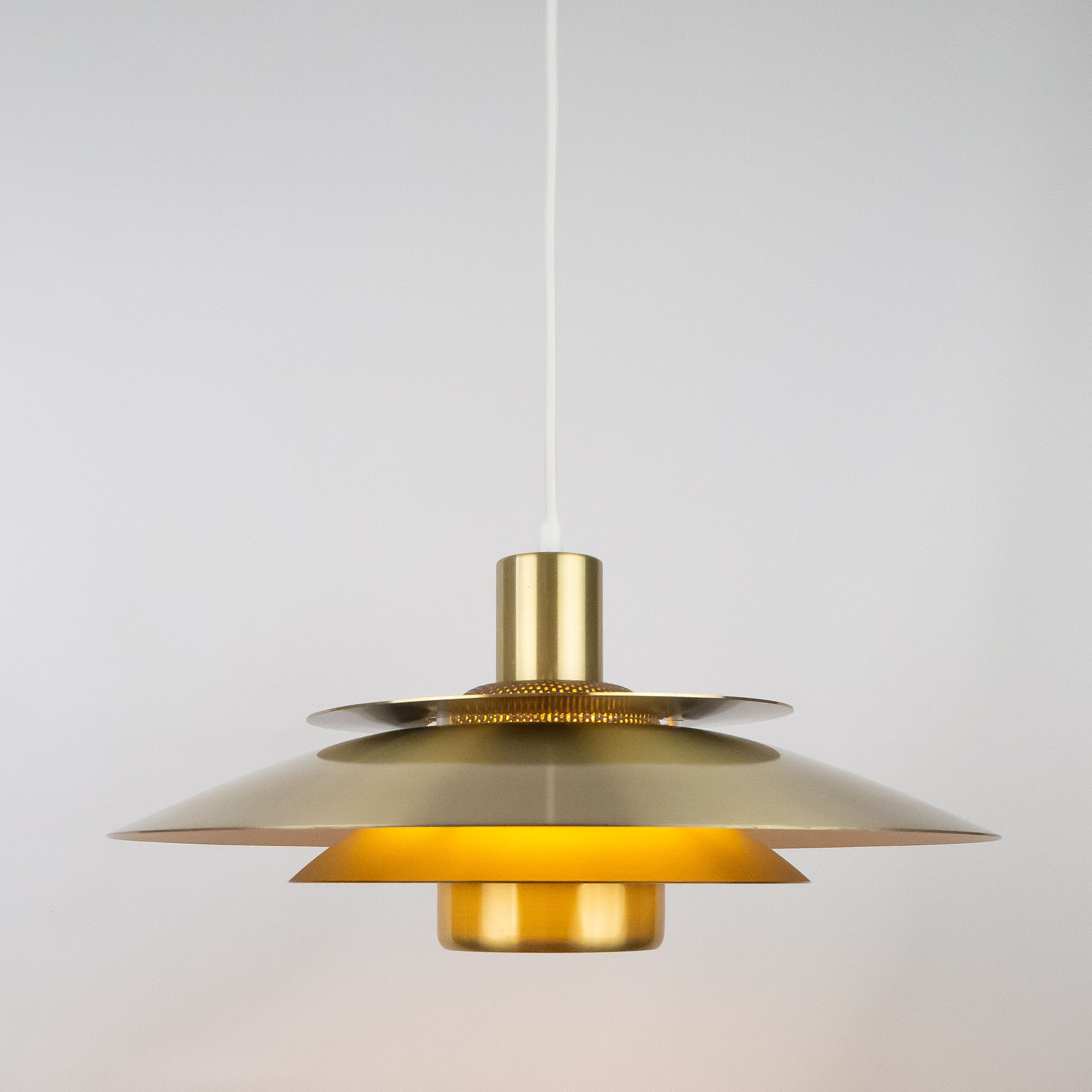 Danish vintage pendant lamp by Kurt Wiborg, Jeka, 1980s