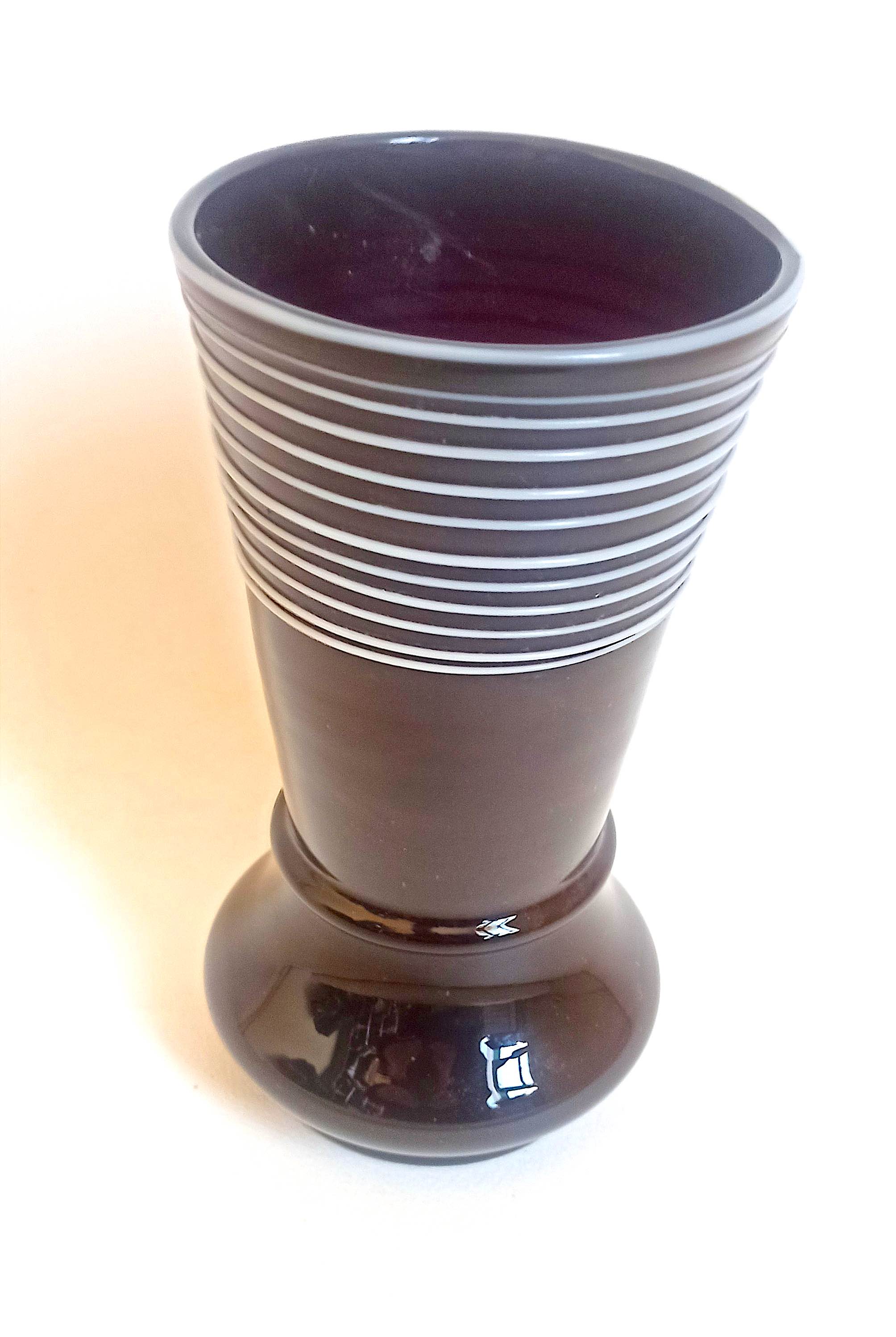 Garnet glass vase 60s