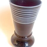 Garnet glass vase 60s