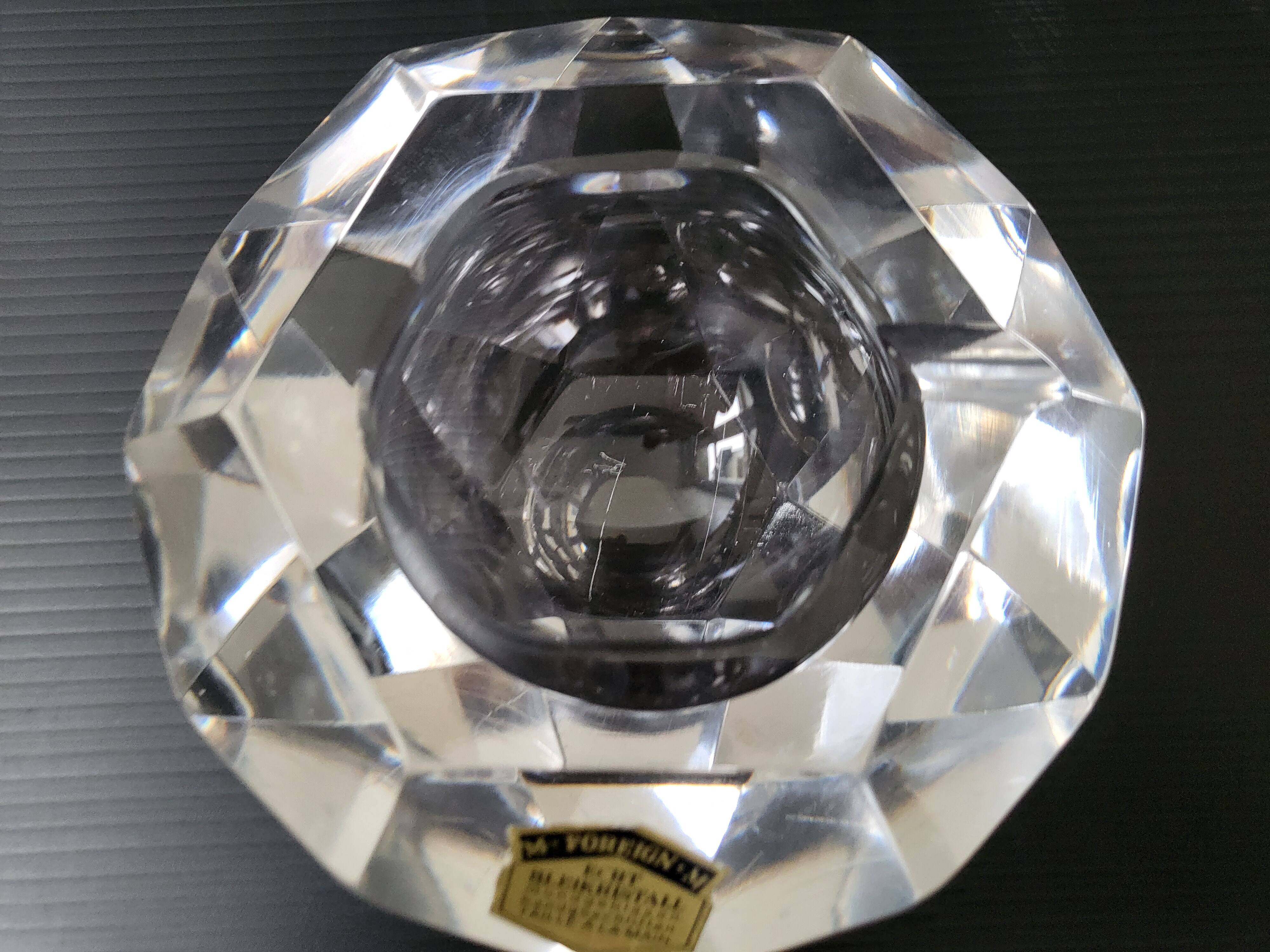 Vintage crystal ashtray