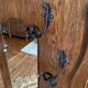 Vintage mirror cloakroom wall coat rack