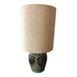 Ceramic lamp and textured fabrics
