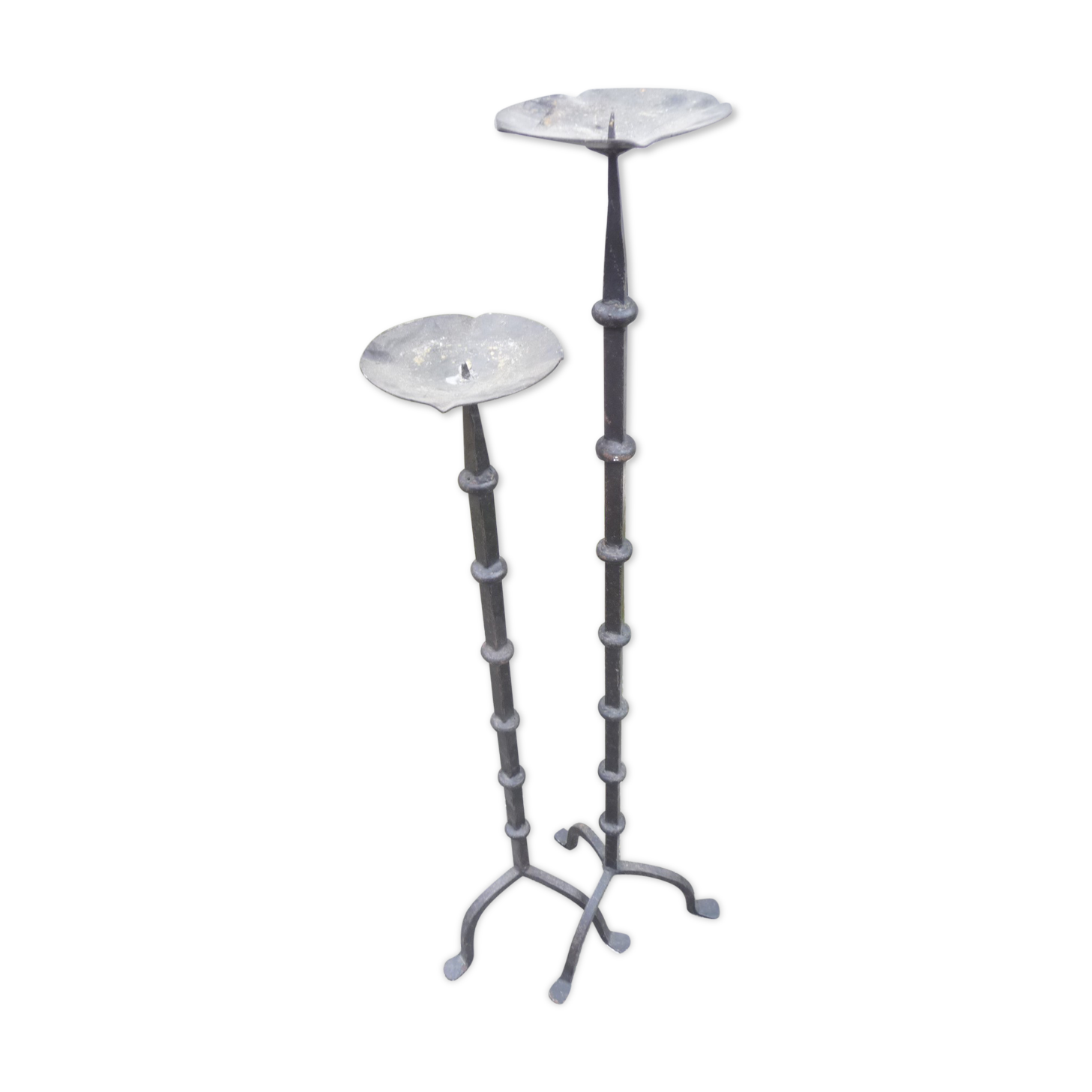 Wrought iron candle spikes