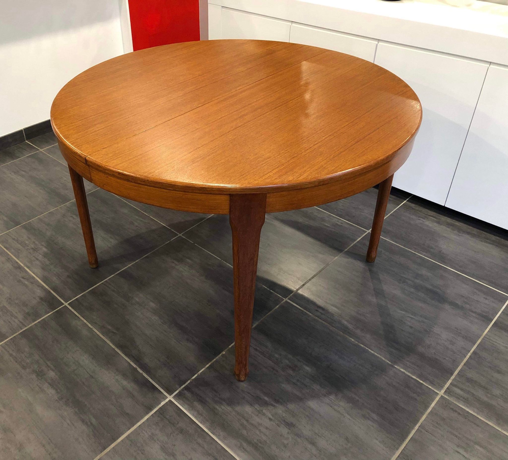 Round table "furniture tv paris" Scandinavian vintage, 1960s