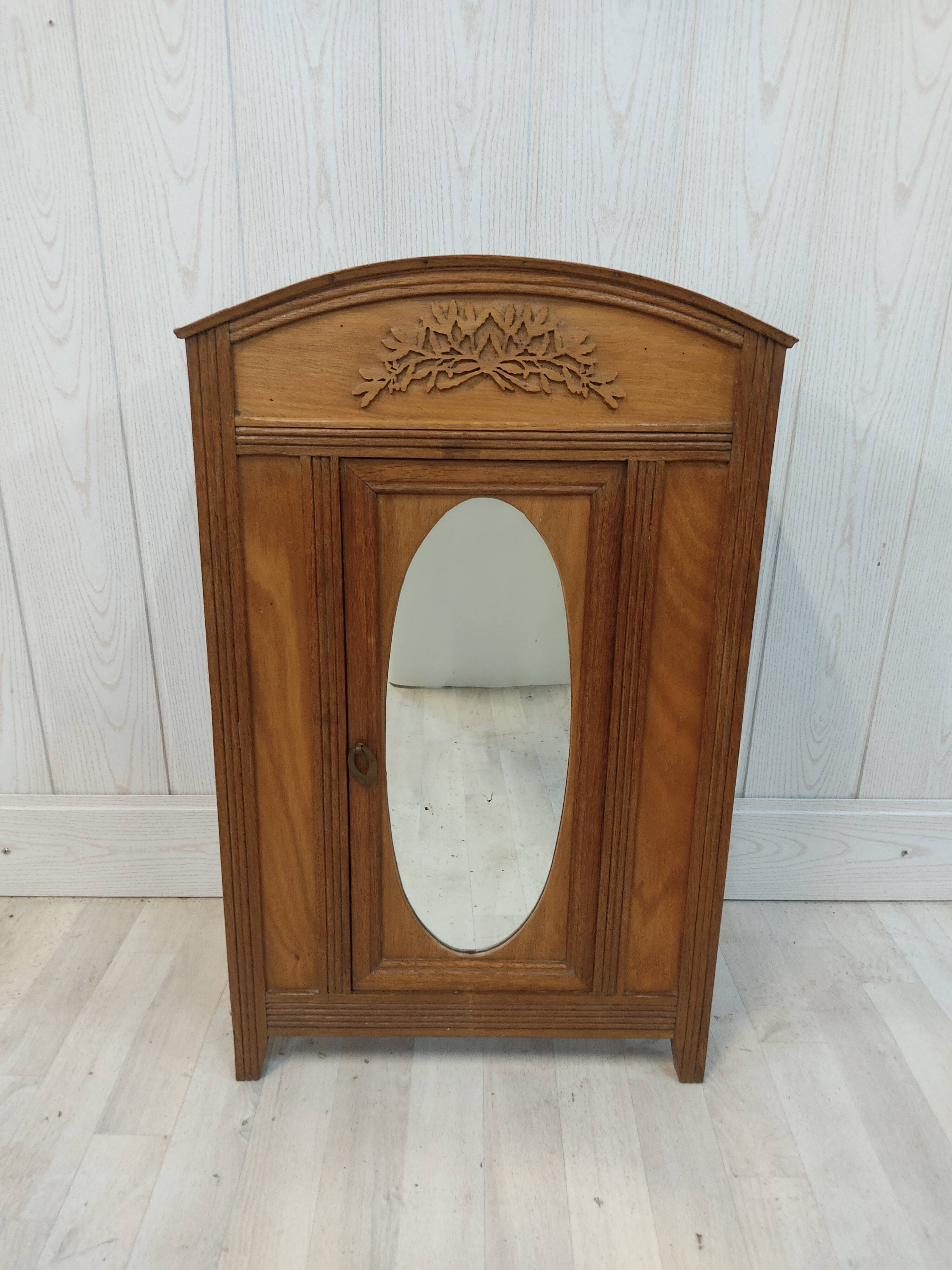 Antique medicine cabinet mirror