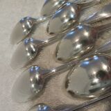 10 silver-plated coffee spoons by Christofle Rubans Louis XVI