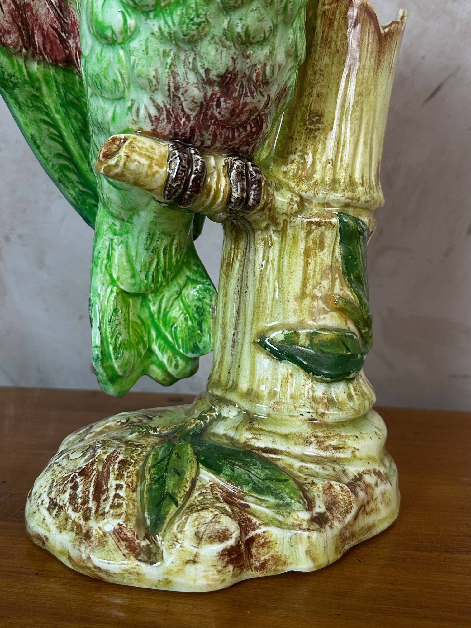 Ceramic parrot