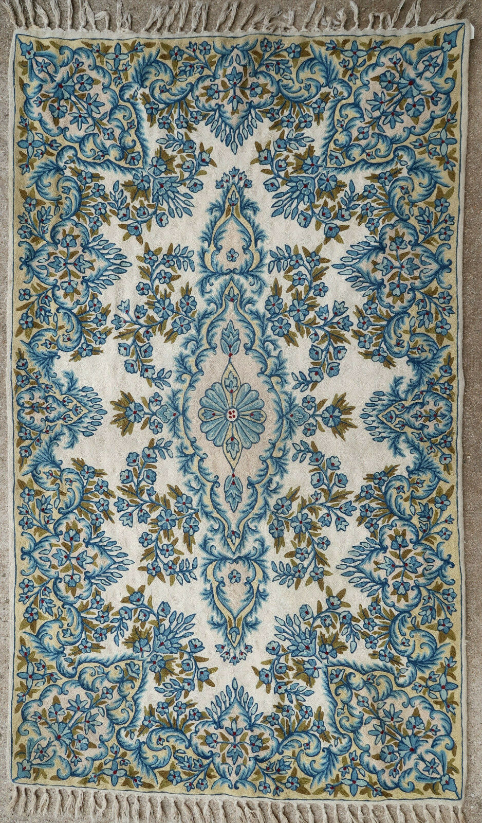 Indian rug Kashmir 1970