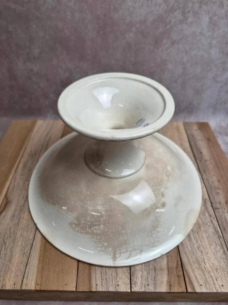 Compotier sur pied ancien Gien Terre de Fer modèle Juillet