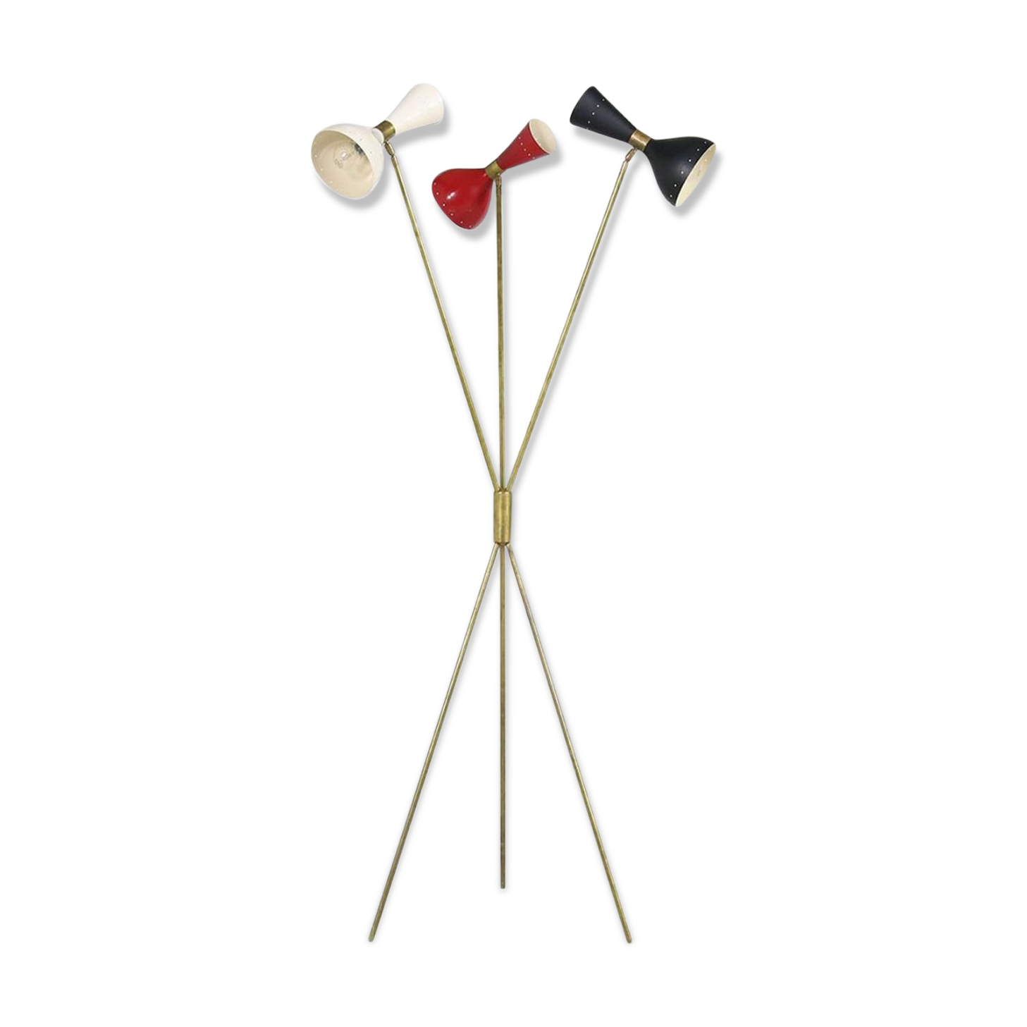 Tripod lamp in the style of Italian creations of the 50s